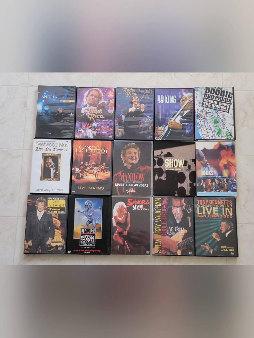 15 Various Music Videos (USED)